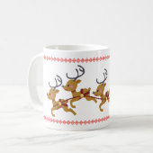 Schöne farbenfrohe Weihnachtsfeier Tasse (Vorderseite Links)