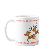 Schöne farbenfrohe Weihnachtsfeier Tasse