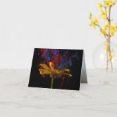 Schöne farbenfrohe Weihnachtskarte Karte (Gelbe Blume)