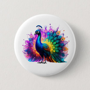 Schöne Farbenpracht Button