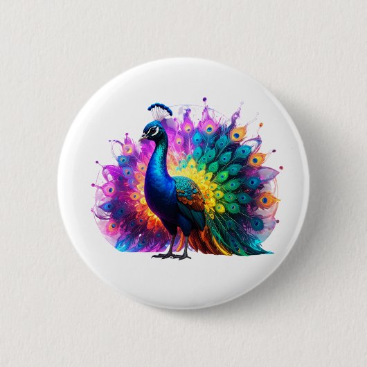 Schöne Farbenpracht Button (Vorderseite)