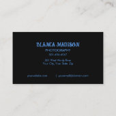 Schöne Farbenpracht Visitenkarte (Rückseite)