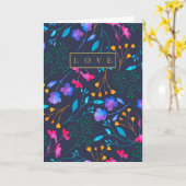 Schöne Farbflora - Grüße Karte (Gelbe Blume)