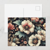 Schöne farbige Blume nahtlos Muster Feiertagspostkarte (Vorne/Hinten)