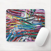 Schöne farbige Büroklammern Mousepad (Mit Mouse)