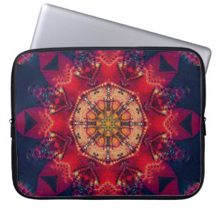 Schöne farbige Kaleidoskop nahtlose Illustrati Laptopschutzhülle