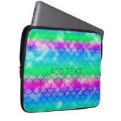 Schöne Farbpalette im Stile der Meerjungfrau Laptopschutzhülle (Vorne Rechts)