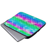 Schöne Farbpalette im Stile der Meerjungfrau Laptopschutzhülle (Vorne Knopf)