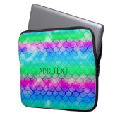 Schöne Farbpalette im Stile der Meerjungfrau Laptopschutzhülle (Vorderseite Links)
