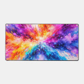 Schöne Farbspritzer Explosion Schreibtischunterlage (Vorderseite)