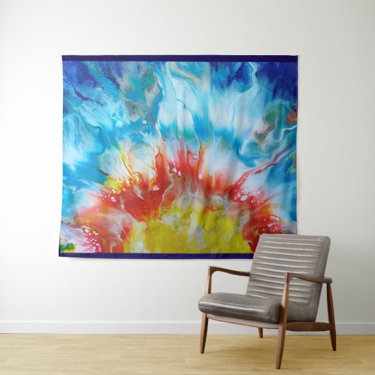 Schöne Farbtöne der Sunrise-Acrylkunst Wandteppich (Beispiel (Horizontal))