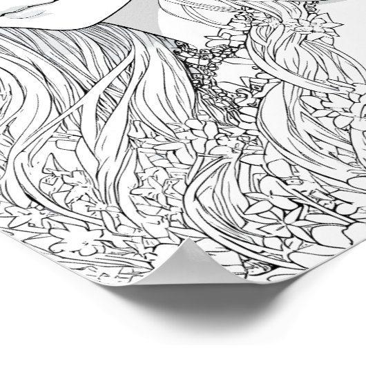 Schöne Färbung Poster (Ecke)