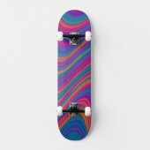 Schöne Farbwirbel Skateboard (Vorderseite)