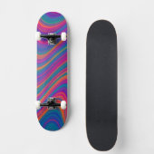 Schöne Farbwirbel Skateboard (Vorderseite)