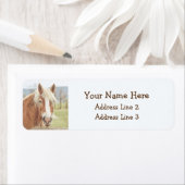 Schöne Farm Horse Rücksendeadressen-Aufkleber (Insitu)