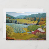 Schöne Farm Weinberg Geburtstag Einladung (Vorderseite)