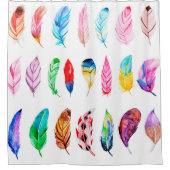 Schöne Feather Collection Duschvorhang (Vorderseite)