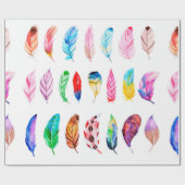 Schöne Feather Collection Geschenkpapier (Flach)