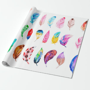 Schöne Feather Collection Geschenkpapier