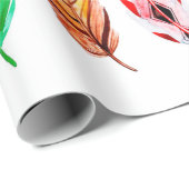 Schöne Feather Collection Geschenkpapier (Rolleneckpunkt)