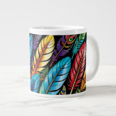 Schöne Feathers Jumbo-Tasse (Vorderseite Rechts)