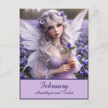 Schöne Februar Fee in Violets