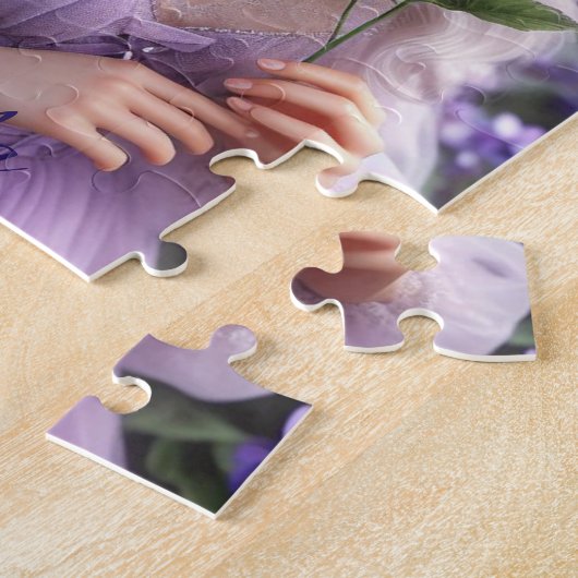 Schöne Februar Fee in Violets Puzzle (Seite)