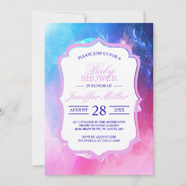 Schöne Federn im Weltraum. Einladung