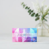 Schöne Federn im Weltraum. Visitenkarte (Stehend Vorderseite)