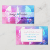 Schöne Federn im Weltraum. Visitenkarte (Vorne/Hinten)