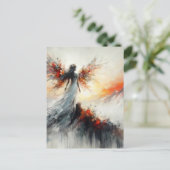 Schöne Fee auf der Bergwelt Postkarte (Stehend Vorderseite)