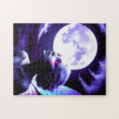 Schöne Fee Blick auf Vollmond Puzzle (Horizontal)
