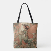 Schöne Fee im Jugendstil Tasche (Rückseite)