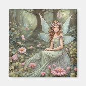 Schöne Fee im Wald Magnet (Vorne)