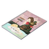 Schöne Fee in einer verzauberten Welt - Notebook Notizblock (Linke Seite)
