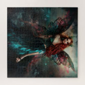 Schöne Fee in Emerald Green Gown Puzzle (Horizontal)