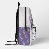 Schöne Fee Meerjungfrau aquamariner lila individue Bedruckter Rucksack (Links)