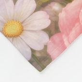 Schöne Fee und Blumen Fleecedecke (Ecke)
