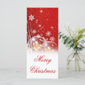 Schöne feierliche "Frohe Weihnachten" Illustration (Stehend Vorderseite)