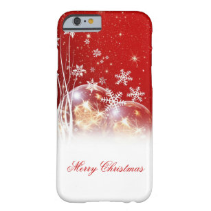 Schöne feierliche "Frohe Weihnachten" Illustration Barely There iPhone 6 Hülle