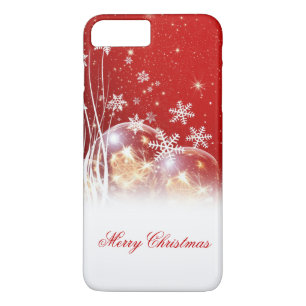Schöne feierliche "Frohe Weihnachten" Illustration Case-Mate iPhone Hülle