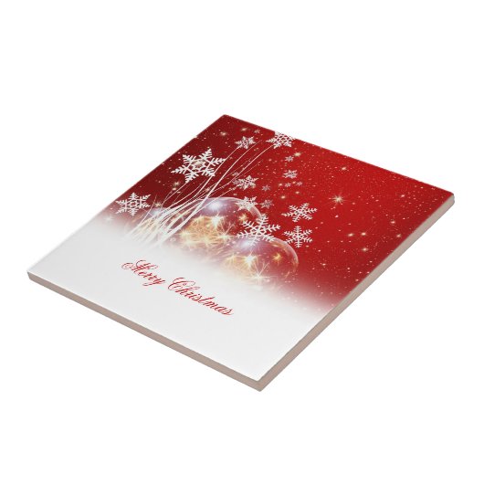 Schöne feierliche "Frohe Weihnachten" Illustration Fliese (Seite)