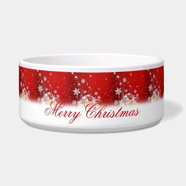Schöne feierliche "Frohe Weihnachten" Illustration Napf (Vorderseite)