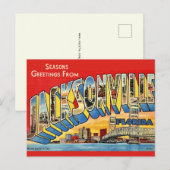 Schöne Feiertage Jacksonville Postkarte (Vorne/Hinten)