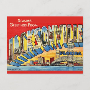 Schöne Feiertage Jacksonville  Postkarte