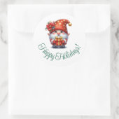 Schöne Feiertage Runder Aufkleber (Tasche)