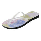 Schöne Felder von Hortensien Badesandalen (Schrägansicht)