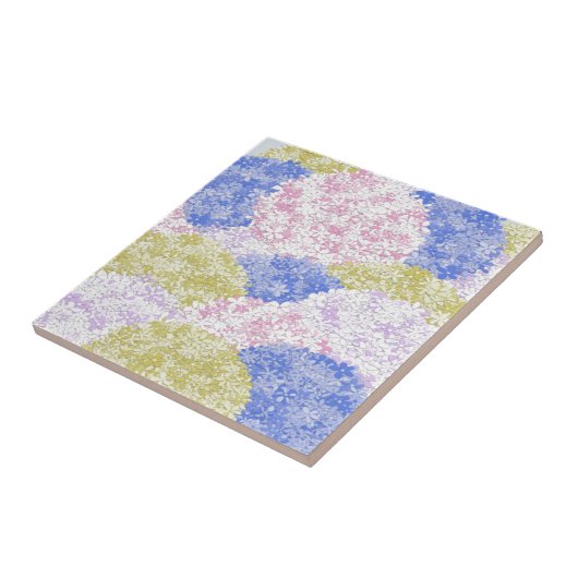 Schöne Felder von Hydrangeas Fliese (Seite)