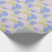 Schöne Felder von Hydrangeas Geschenkpapier (Ecke)