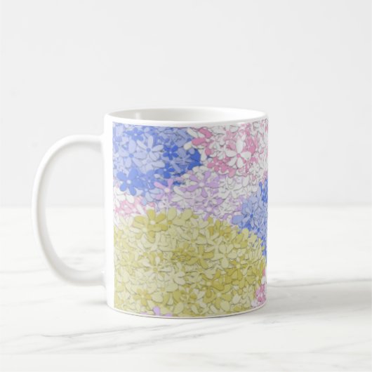 Schöne Felder von Hydrangeas Kaffeetasse (Links)